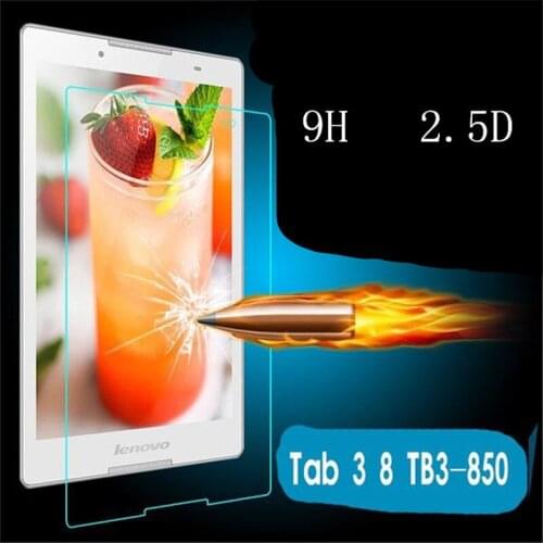 Tempered Glass Screen Protector Film for Lenovo Tab3 Tab 3 8.0 850 TB3-850M TB-850M (TAB3 8) 8" Tablet