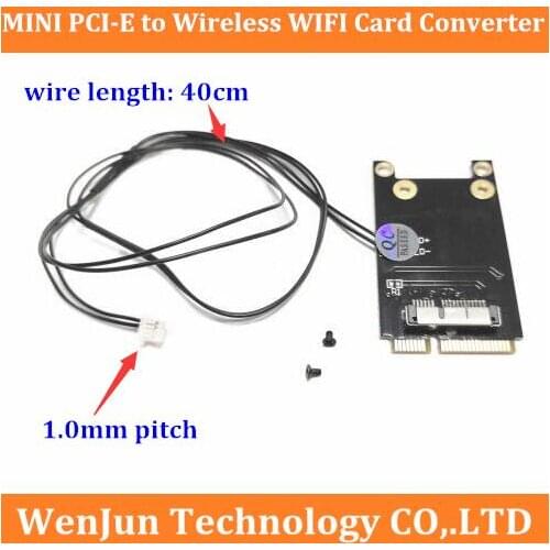 1.0mm pitch MINI PCI-E to wireless wifi card with line 40cm BCM943602CDP BCM94331CD wireless card to mini pci-e adapter card