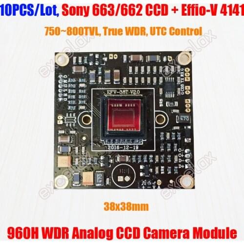 10PCS/Lot LPR 663 662 WDR CCD Effio-V 4141 DSP 800TVL CCTV Camera Module Board HLC Wide Dynamic Range License Plate Recognition