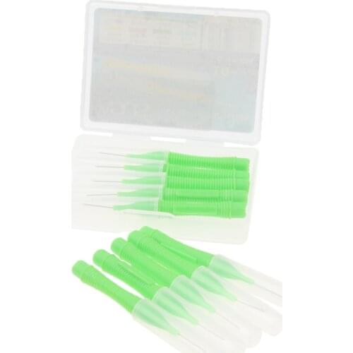 10 Pcs Interdental Angled Brushes Toothpick Teeth Cleaning Oral Care
