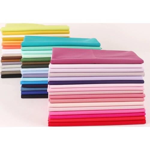 150x50CM Combed pure cotton imitation silk fabric for kids DIY handmade accessories white and black cotton fabric