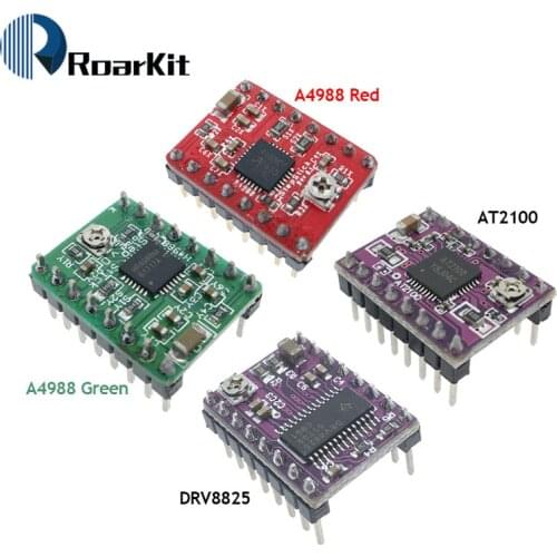 3D Printer StepStick A4988/DRV8825 Stepper Motor Drive Carrier Reprap RAMPS Upgraded version AT2100 With Heat Sink Super Silent