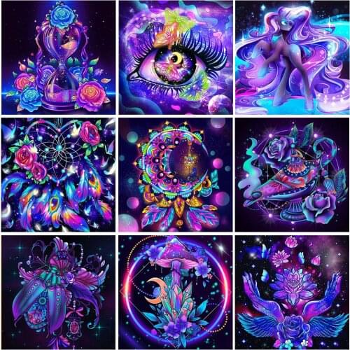 5D Diamond Painting Rose Dreamcatcher Rhinestone Kit Full Square Round Diamond Embroidery Flower Mosaic Cross Stitch Wall Art