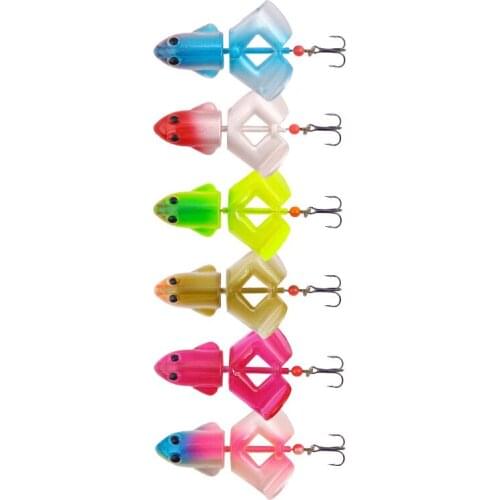 6PCS Propeller Topwater Fishing Lure Wobbler Hard Bait 80mm/12g Artificial 3D Eyes Bait Minnow Hard Perch Carp Fishing tackle