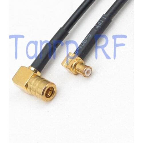 6in MCX male plug to SMB female both right angle RF connector adapter 15CM Pigtail coaxial jumper RG174 extension cord cable