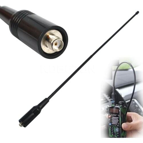 Kebidumei Car Two Way Radio Antenna NA-771 SMA-F SMA Female For Baofeng UV-5R UV-B5 UV-B6 BF-888S Dual Band VHF/UHF Aerials