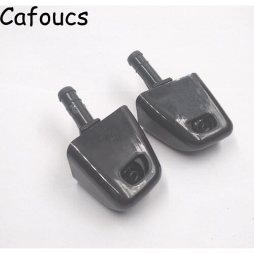 Cafoucs Car Front Bumper Headlight Water Spray Nozzle Jet Cover Cap For Nissan X-trail Xtrail 2008-2013