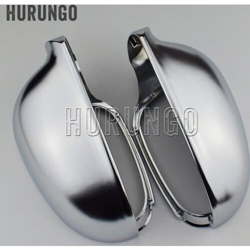 For VW Golf MK5 GTI 5 Passat B6 Jetta MK5 Matte Chrome Side Wing Mirror Covers Caps R36 R32 Golf Plus Variant EOS silver color