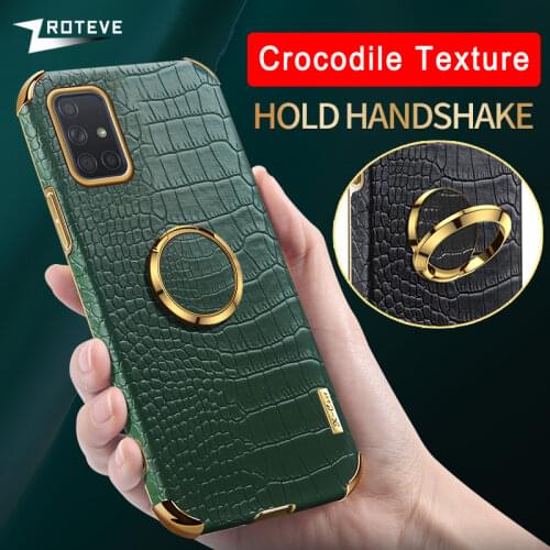 A51 Case ZROTEVE Crocodile Pattern Leather Cover For Samsung Galaxy A71 A31 A41 A21S A11 A22 A32 4G 5G A12 A42 A52 A72 A82 Coque