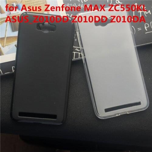 Soft Silicone Protective Back Cover Cases for Asus Zenfone MAX ZC550KL ASUS_Z010DD Z010DD Z010DA TPU Phone Case Black Para