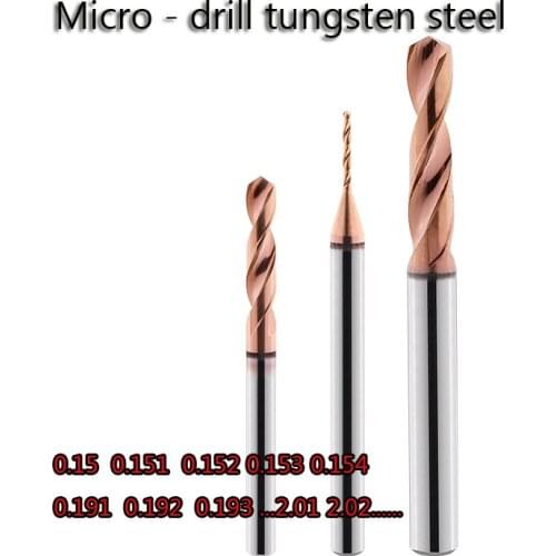 Coated solid cemented carbide fixed shank micro - drill tungsten steel micro - drill circuit board precision micro - drill 3.0 s