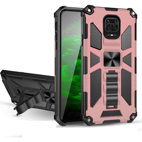 For Xiaomi Redmi Note 9S Case Luxury Shockproof Armor Magnetic Car Holder Case For Redmi Note 9 Pro Max Bumper Case