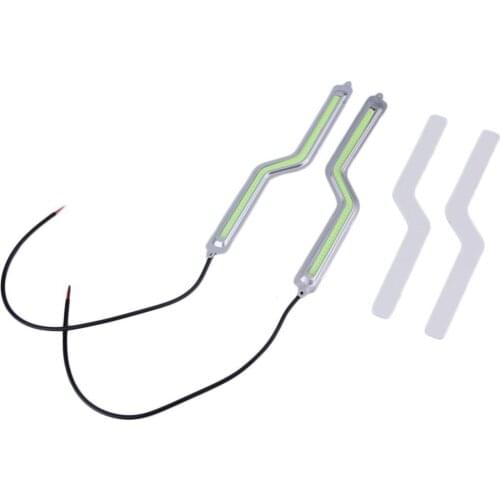 New 1 pcs LED COB running lights Z Shape Car Auto Driving Running Lamp Fog Light White 12V