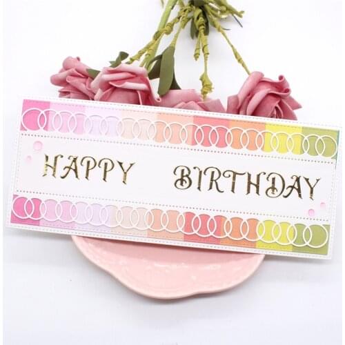 KLJUYP Lacey Slimline Edge Metal Cutting Dies Stencils for DIY Scrapbooking/photo album Decorative Embossing DIY Paper Cards