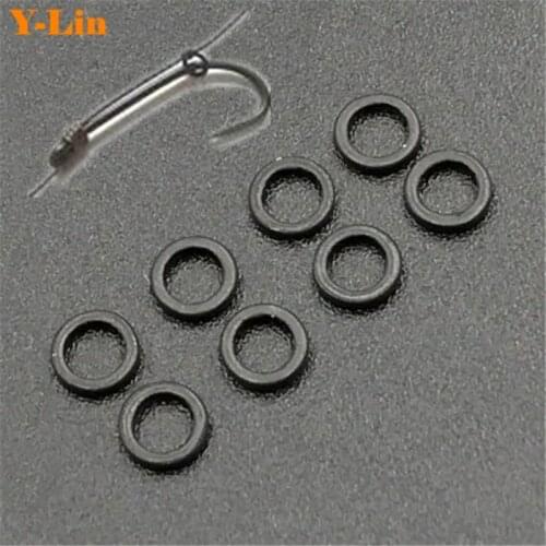 100pcs 3mm/4.4mm Carp fishing Covert Small Rig Rings round rings easy guild hair rigs loop tear drop ring blow back withy pool