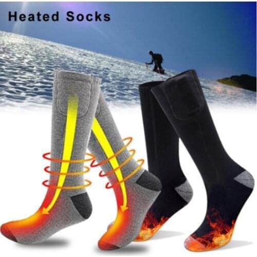 Battery Heated Socks, Best Rechargeable Battery Operated Electric Socks Unisex Foot Warmers Thermal Socks With 3 Heat Set