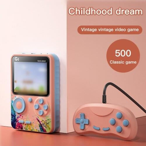 New 500 IN 1 Game Player Mini Handheld Portable Retro Console 8 Bit Built-in Gameboy 3.0 Inch Color LCD Screen Game Box