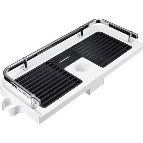 Rectangle Bathroom Organizer Shower Shelves Storage Rack Holder Shampoo Tray Bathroom Single Tier Head Holder