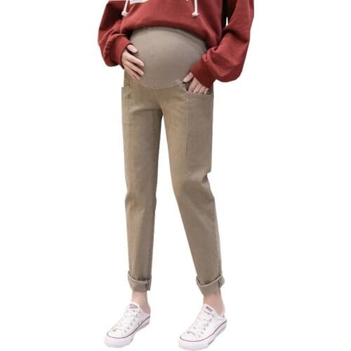 Loose Haren Pants Maternity Trousers For Pregnant Women Clothes Casual Stretch Cotton Trousers Pregnancy Pant Maternity Clothing