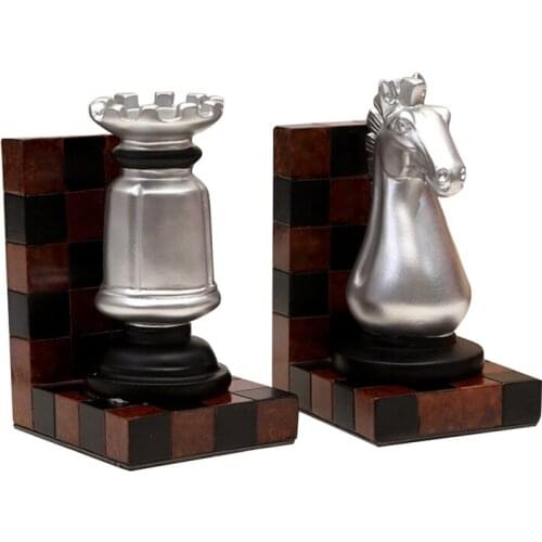 Resin Ornaments, Bookends, Bookshelves, Desks, Bookshelves, Chess Bookshelves