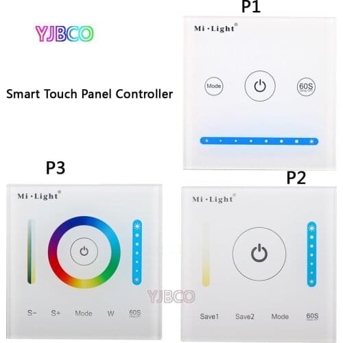 Miboxer P1/P2/P3 Smart Panel Controller Dimming Led Dimmer RGB/RGBW/RGB+CCT Color Temperature CCT for Led Panel/Strip Light