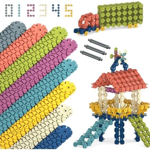 MOC Snowflakes Pack Accessories Morandi Color Series Inspire imagination Plastic Pieces Educational Toys For Children Kids Gifts