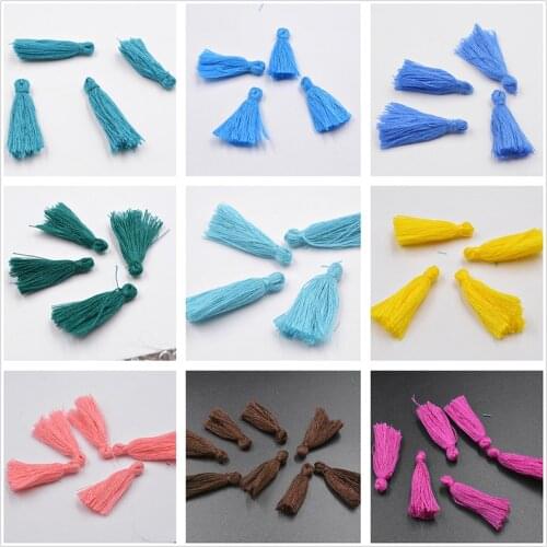 Factory Price 50pcs/lot Silk Tassel Charm Necklace Earring Findings Tassels for Key Chain Bag Clothing Decor DIY Jewelry Craft
