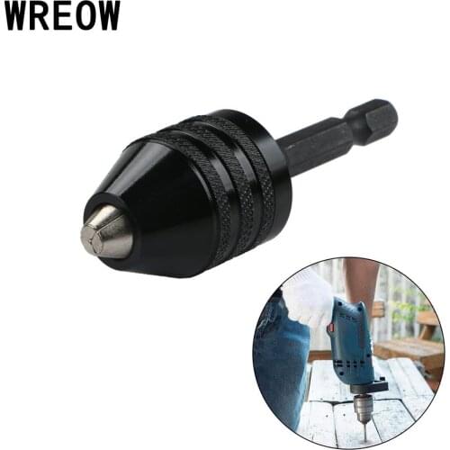 1/4Inch 0.3-8mm Hex Shank Keyless Drill Chuck Quick Change Adapter Dremel Rotary Tools For Faster Bit Swaps dremel accessories