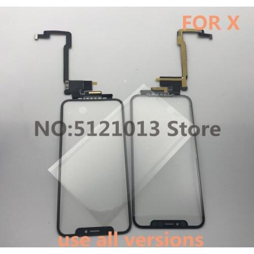 1PCS (All iOS Support) Touch Screen Digitizer Glass Panel For Apple iPhone X XS MAX Sensor Front Glass Replacement
