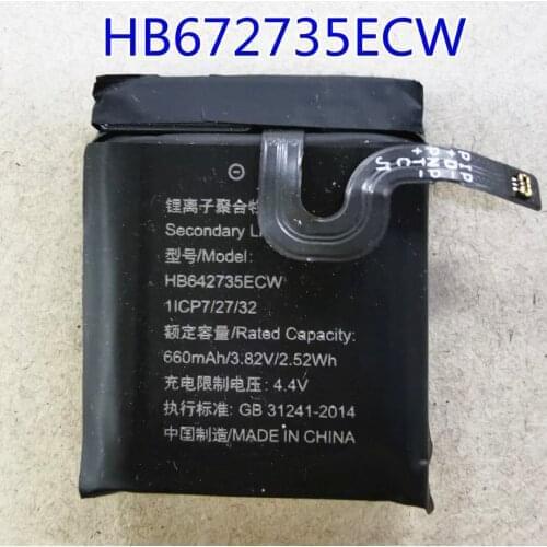 100% High quality 790mah HB672836EEW battery for huawei GS PRO watch battery