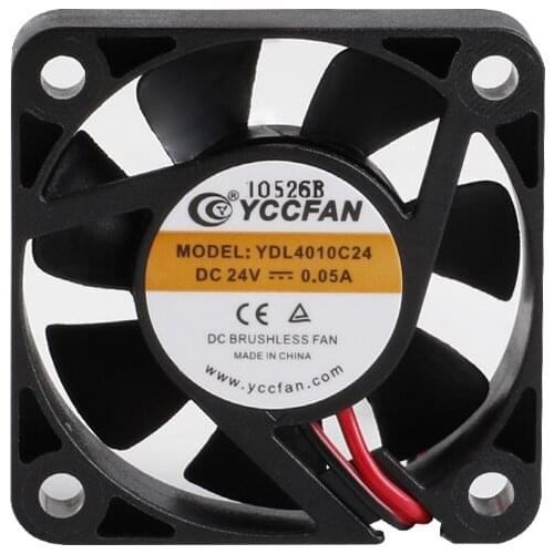 CREALITY 3D Printer YDL4010C24 DC 24V 0.05A Brushless Axial Fan 40MM 40x40x10MM Cooler Small Cooling Fan For HALOT-ONE