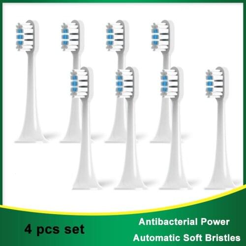 2021 for Xiaomi for Mijia 4pcs T300/500 Electric Toothbrush Heads Ultrasonic High Density Oral Replacement Whitening Tooth Head