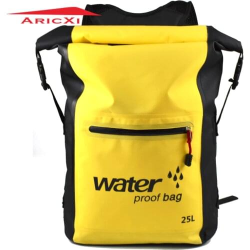 Aricxi 25L 500D PVC Tarp Trekking Drifting Seal Rafting Bag Double Straps Ocean Pack Waterproof Bag Dry Bag Outdoor