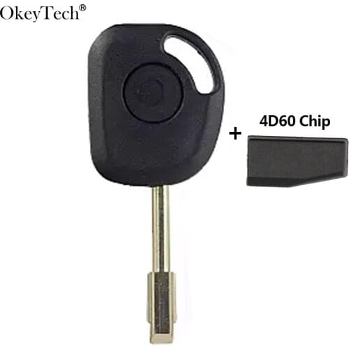 Okeytech Transponder Car Key for Jaguar S X Type XJ8 XJR 2002 2003 2004 - 2008 Fob FO21 Blade With 4D60 Chip