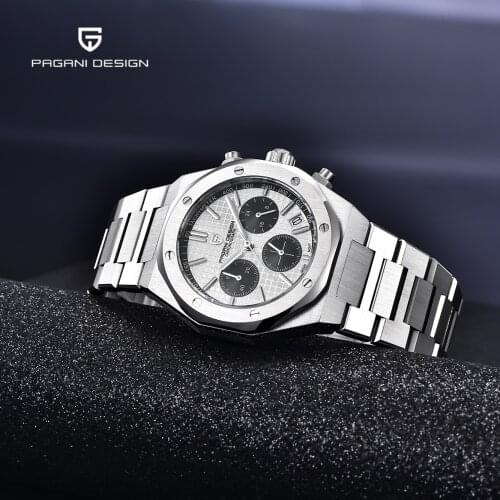 2021 Pagani Design New Top Leisure Fashion Men' Quartz Watch Stainless Steel Sapphire Glass Luminous Calendar Watch Reloj Hombre