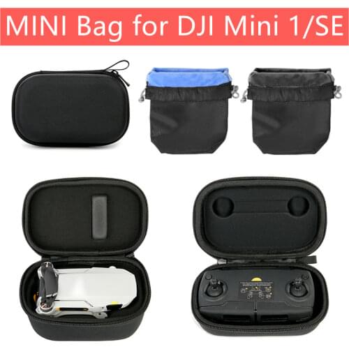 MINI Carrying Case for DJI Mavic Mini 1/SE Drone Portable Storage Bag Anti-Collision Handbag PU/Nylon Bag Drone Accessories