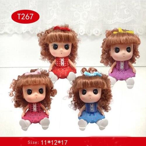 Children Room Decoration Creative Vinyl Coin Box Girl Doll Christmas New Year Gifts T267A/B/C/D
