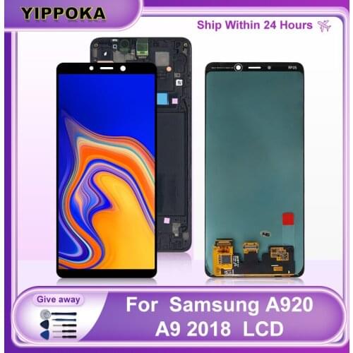 Display SM-A920F Super AMOLED For Samsung Galaxy A920 Display A9 2018 LCD Touch Screen Digitizer For A9S A9 Star Pro Screen