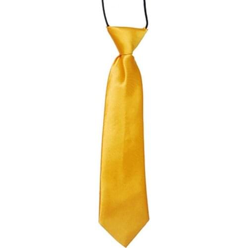 Ties School Boys Kids Children Baby Wedding Banquet Solid Colour Elastic Tie Necktie