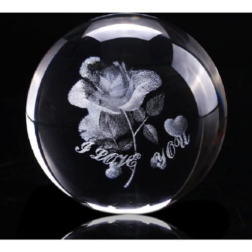 6CM Laser Engraved Solar System Ball 3D Miniature Planets Solar System Glass Globe Ornament Home Decor Gift for Astrophile