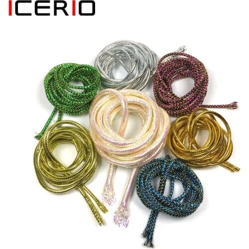 ICERIO 6Pack/12m Holographic Mylar Cord Flashabou Minnow Body Braid Flash Tubing for Fish Fly Tying Material Size 3~6mm