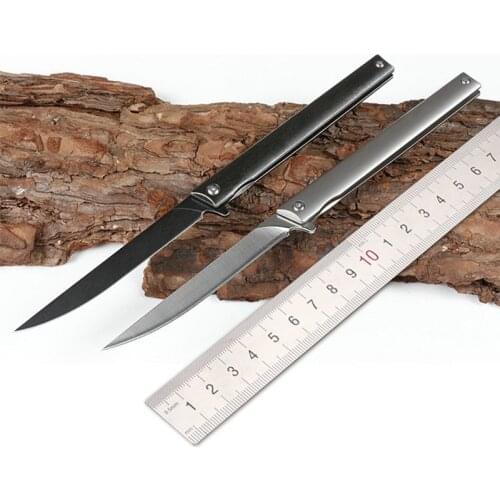 M390 god steel powder High hardness Survival Pocket Knife Army knife TC4 titanium alloy handle