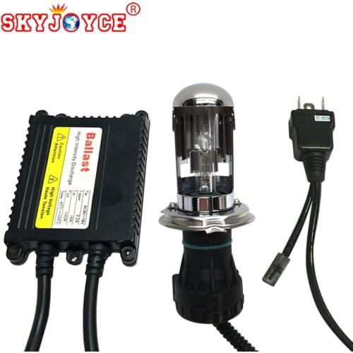 SKYJOYCE DC12V 35W bixenon H4 lamp bulb 4300K 6000K 8000K 5000K yellow 3000K H4 hid kit motor car headlight accessories