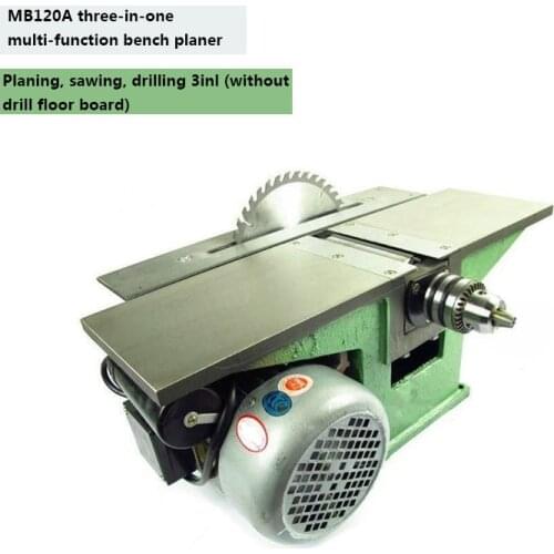 High-Power Multi-Function Woodworking Machinery Electric Planer Saw Drilling Machine Household Small Desktop Saw Machine 220V