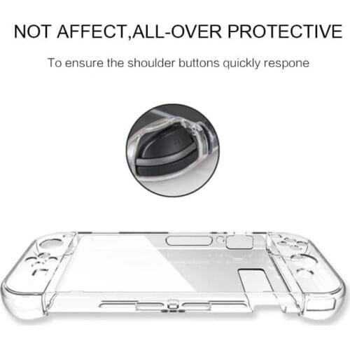 Soft TPU Transparent Shell Protective Case Cover Frame Clear Protector For Nintend Switch Lite Game Console Accessories
