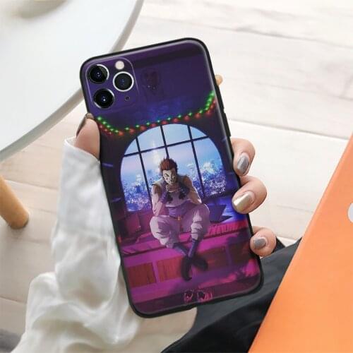 Hisoka Morow HxH Anime Soft Silicone Glass for IPhone SE 6 6s 7 8 Plus X XR XS 11 12 Mini Pro Max Phone Case Cover Shell