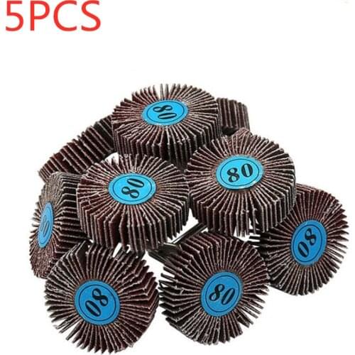 5Pcs Sandpaper Sanding Flap Wheels Sanding Disc Set Shutter Polishing Wheel For Rotary Power Tools For Dremel Accessories