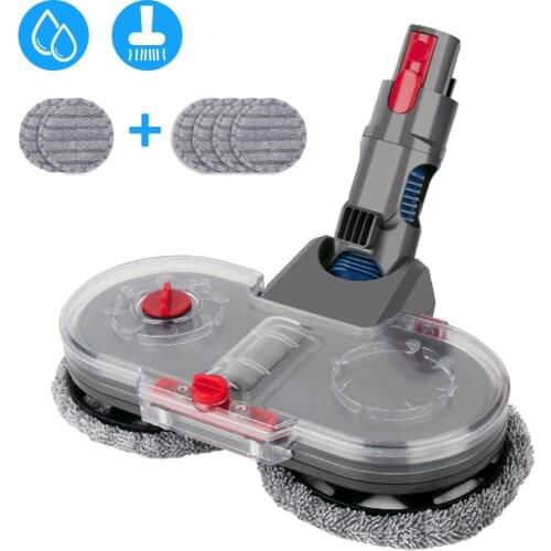 Fluffy Electric Dry and Wet Mop Cleaning Head For Dysons V7 V8 V9 V10 V11 Wireless Vacuum Cleaner Accessories