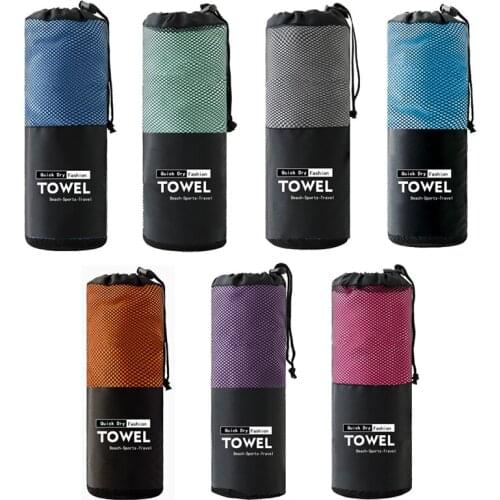 Microfiber Towel Sports Bath Gym Quick Drying Travel Swimming Camping Beach
