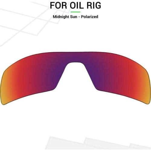 Mryok POLARIZED Replacement Lenses for Oakley Oil Rig Sunglasses Midnight Sun